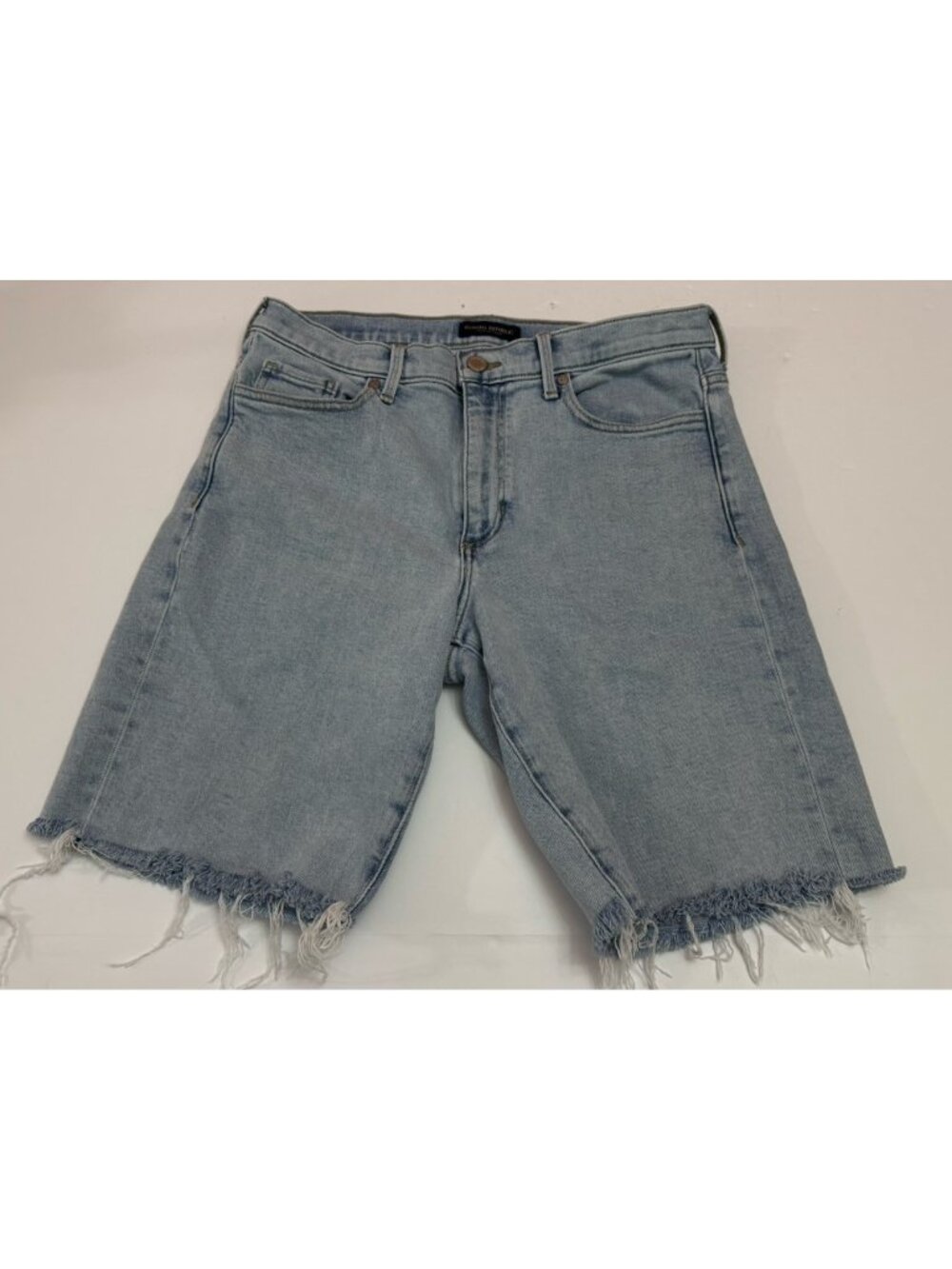 Banana Republic Denim Shorts Women 29 Mid Rise Straight Raw Hem Light Wash